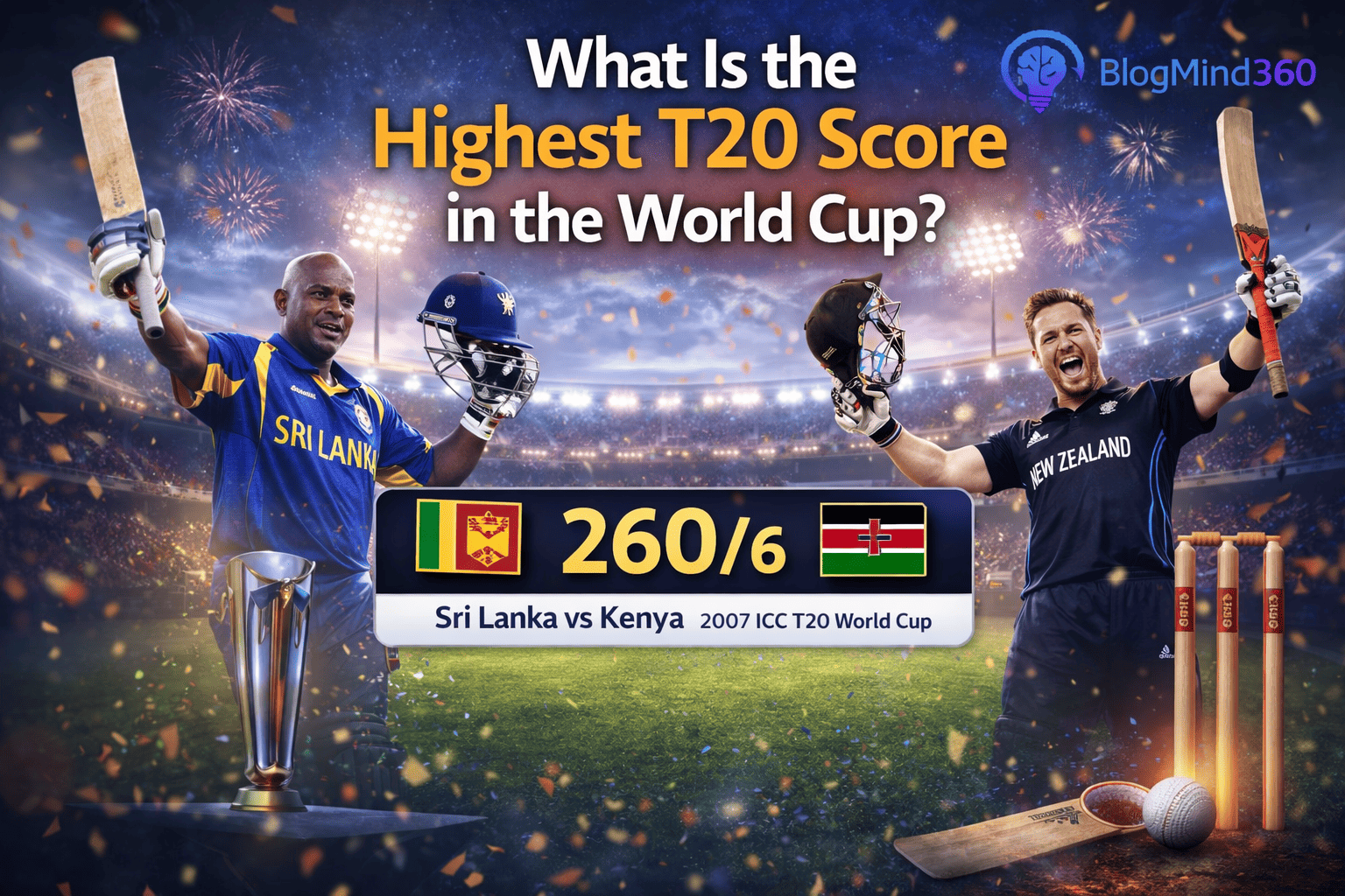 highest T20 score in the World Cup