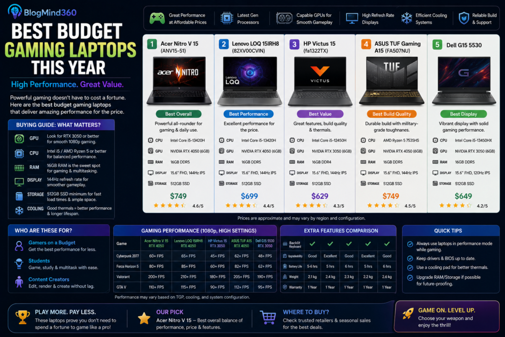 Best Budget Gaming Laptops This Year
