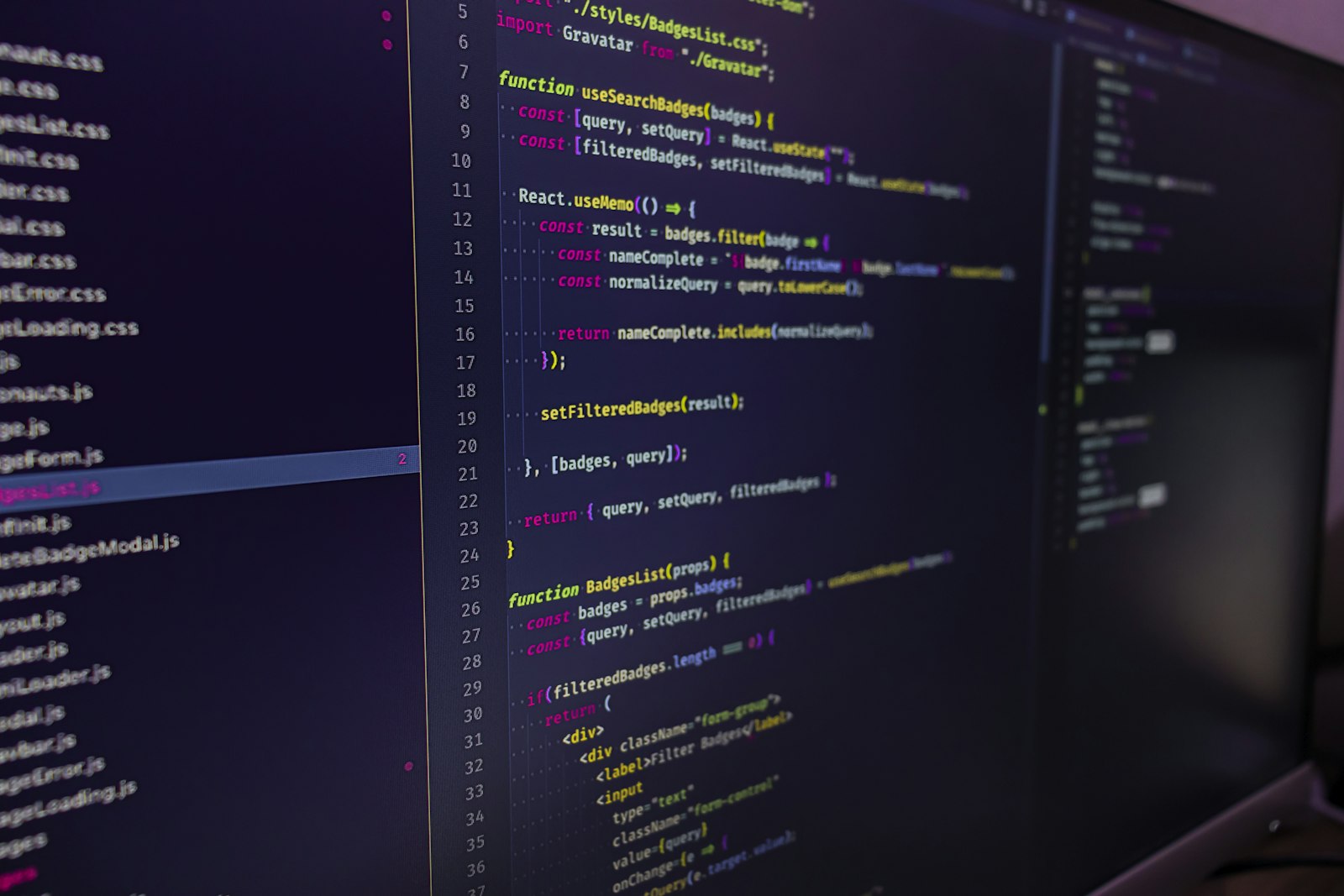 Computer screen displaying code, representing the technical side of choosing the best web hosting for a WordPress site in 2026