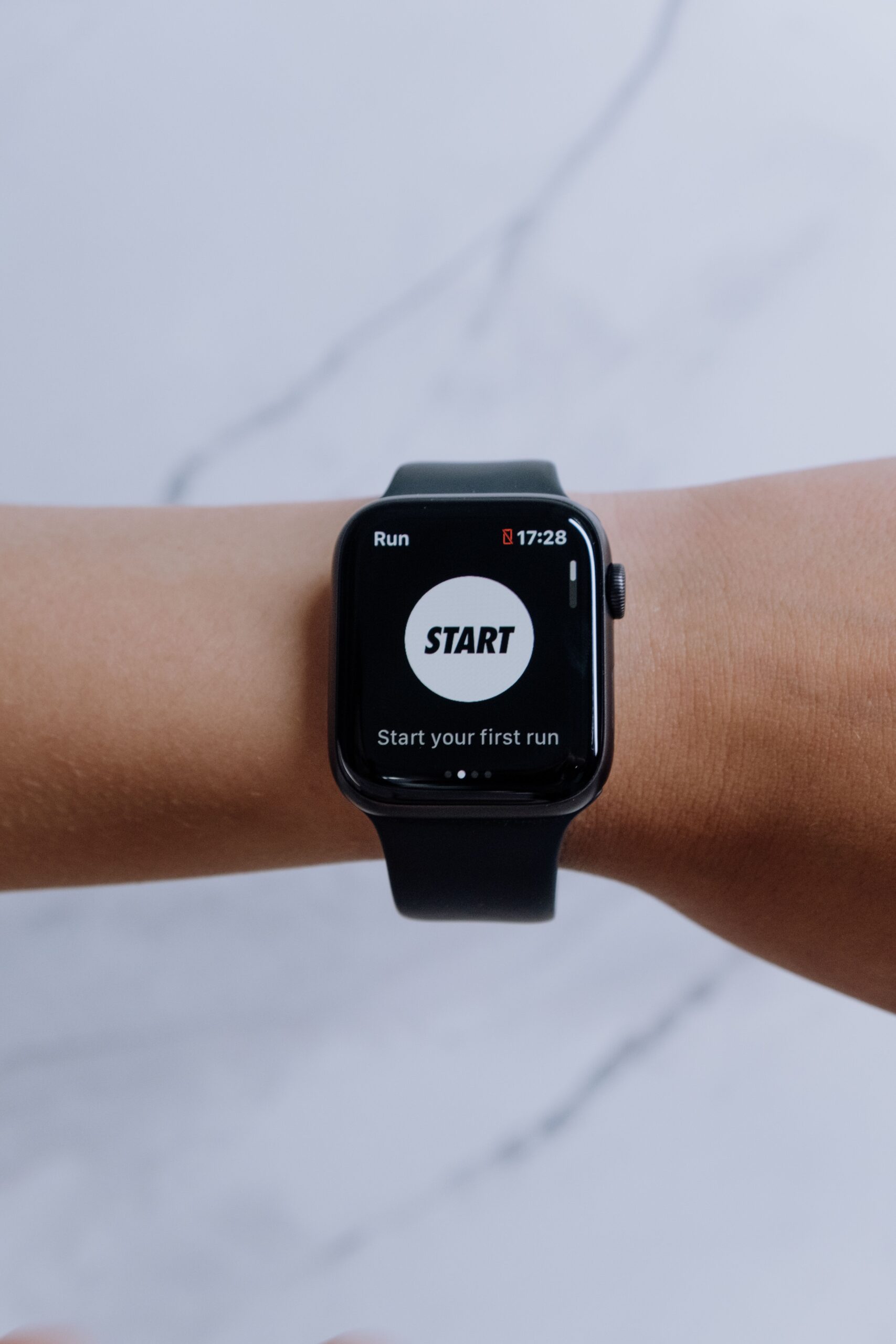 Close-up of a smartwatch fitness tracking screen, representing the Google Pixel Watch 5 health and fitness features