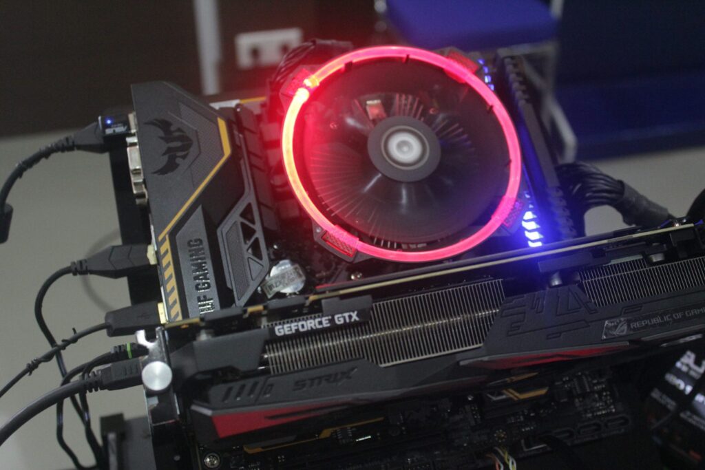 RGB-lit gaming graphics card illustrating rising GPU prices in 2026 due to memory shortages