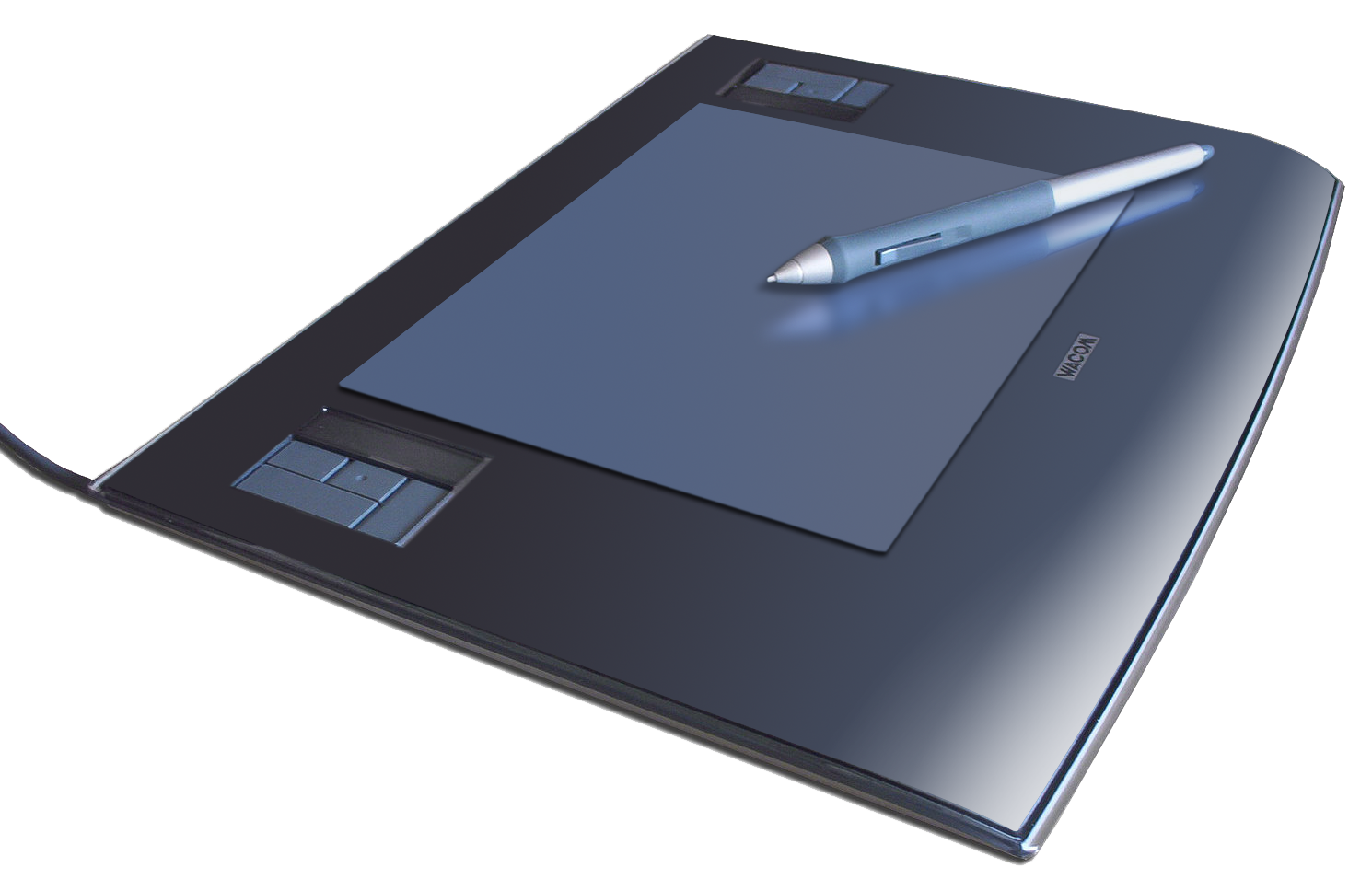 Graphics tablet and pen used as content creation technology for digital design work