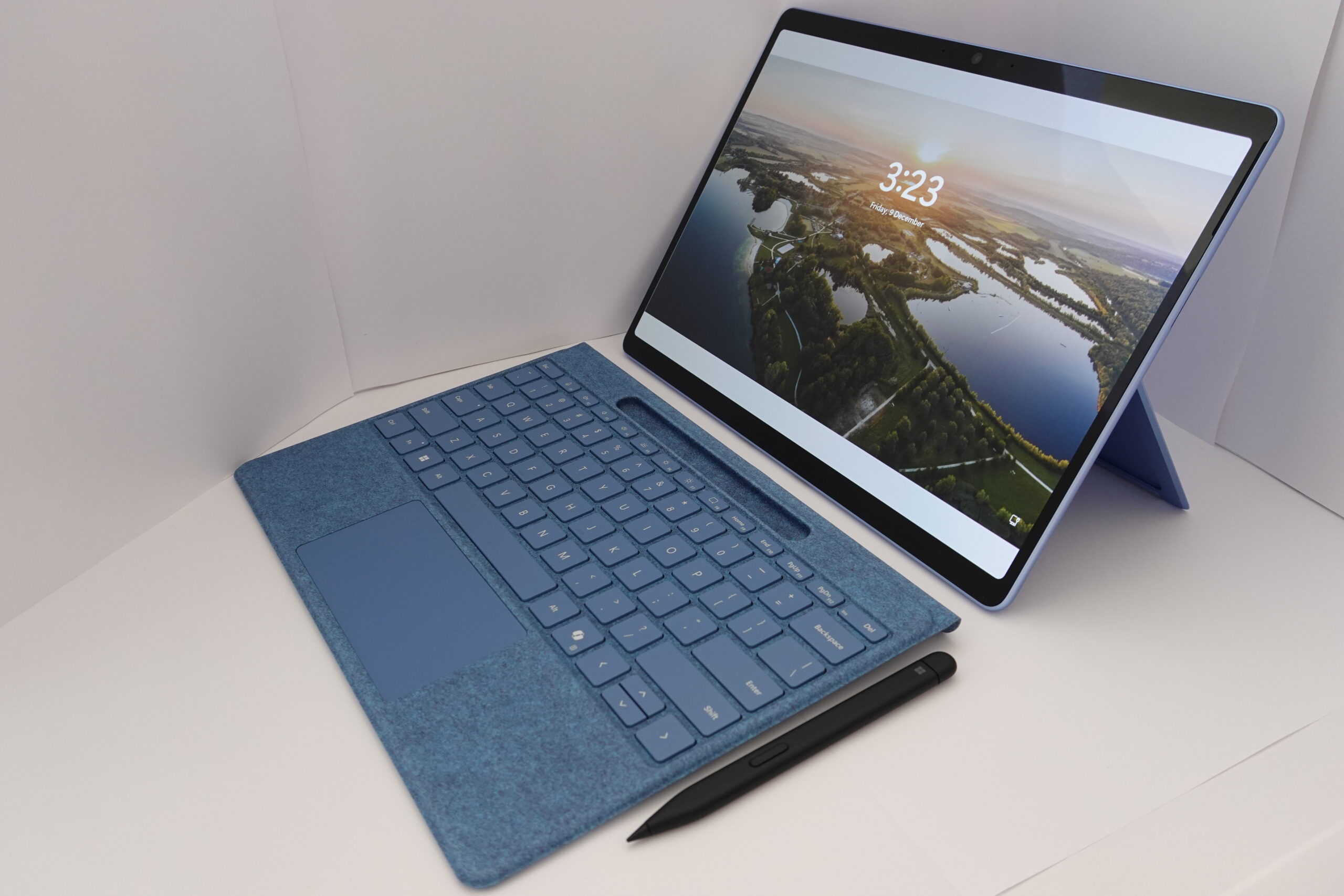 Data Analytics Technology Laptop Laptop on a desk representing a business analyst using data analytics technology