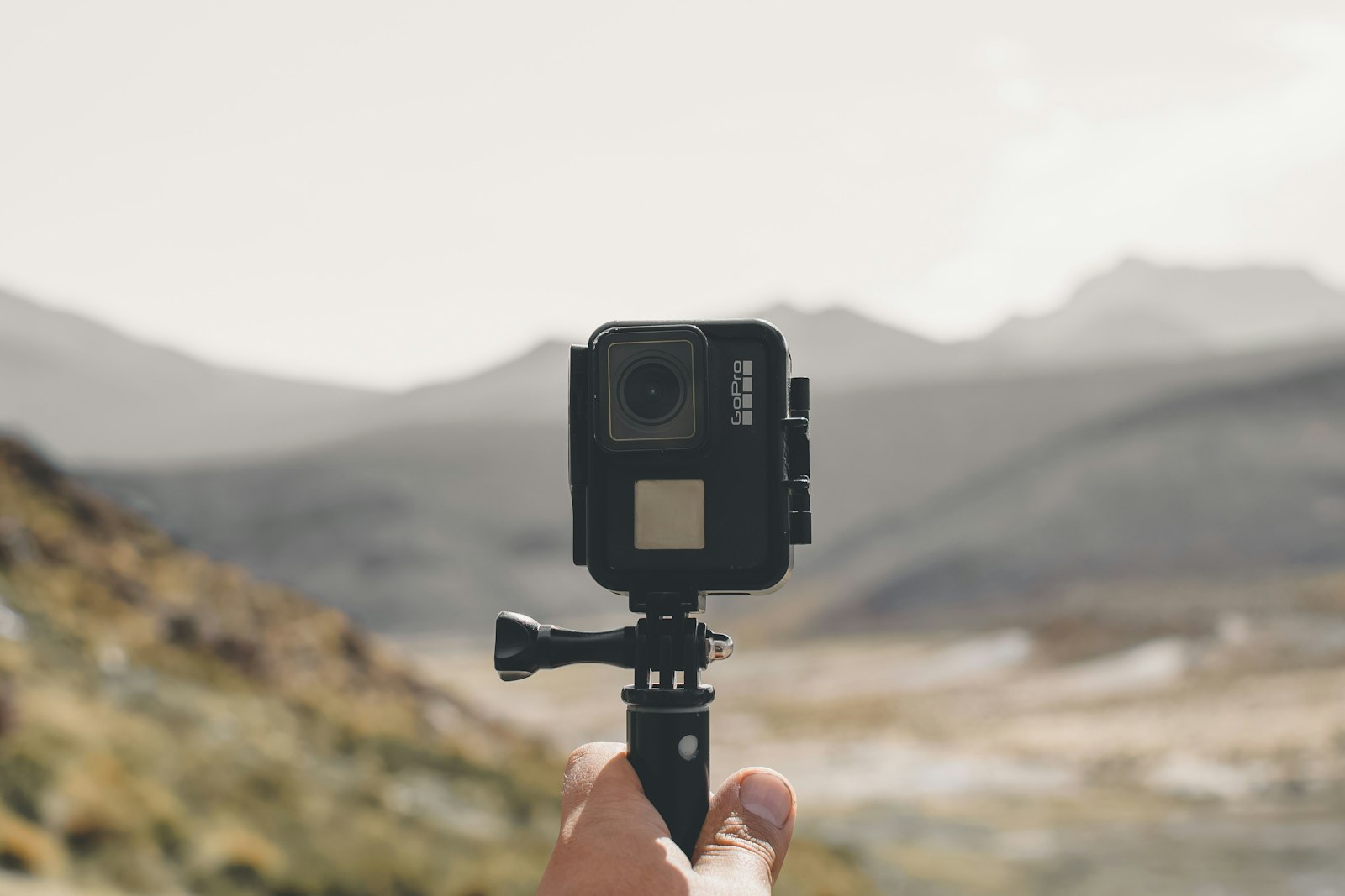 Black GoPro action camera, representing the camera maker at the center of Markiplier's shareholder stake and GoPro's merger with Starman Optical in 2026