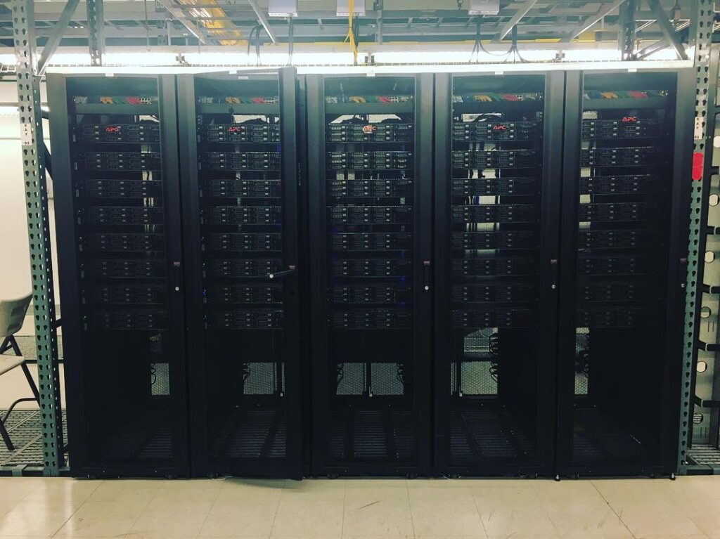 Data center server racks representing the compute infrastructure behind GPT-6 Astra training