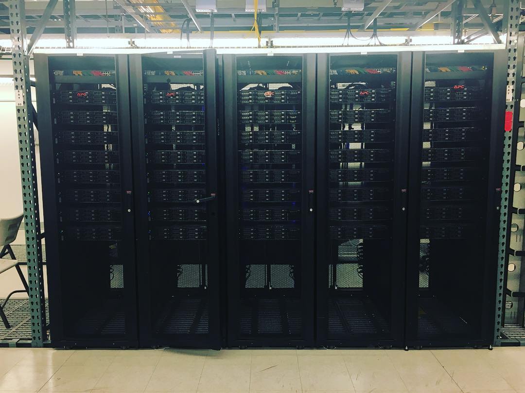 Data center server racks representing the compute infrastructure behind GPT-6 Astra's training run