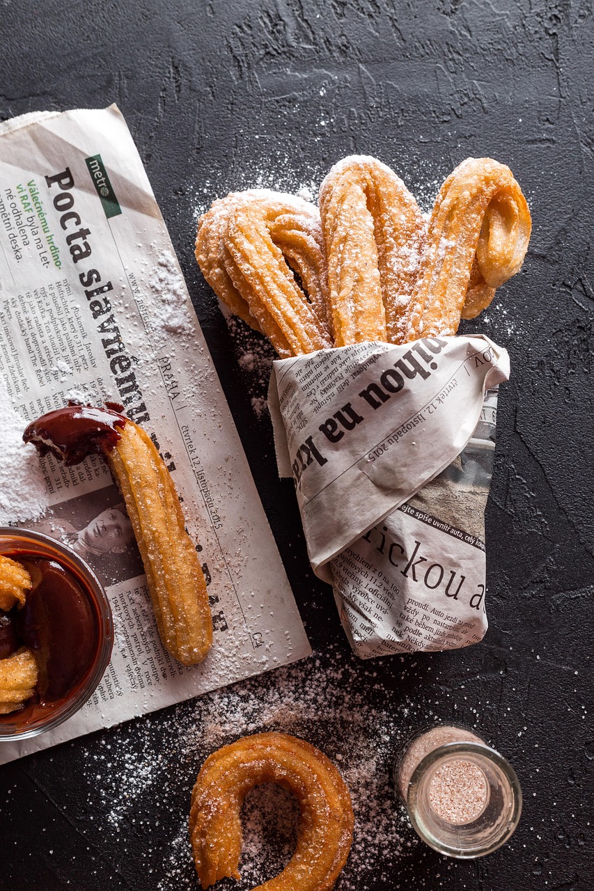 Fresh churros dessert, the base flavor inspiration behind Taco Bell's new Churro Ice Cream Taco