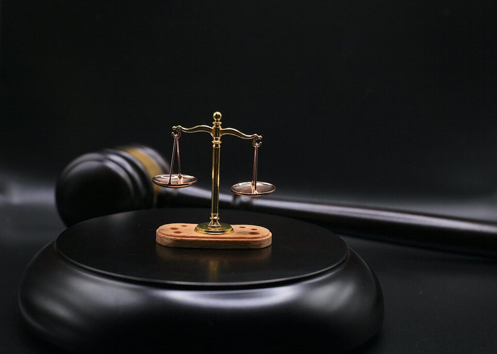 Judge's gavel in a courtroom, representing when a judge declares a mistrial